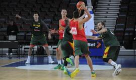 Lietuvos krepšinio rinktinės treniruotė