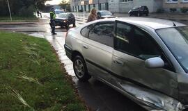 Rytinio piko metu - avarija Liepų gatvėje