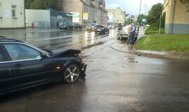 Rytinio piko metu - avarija Liepų gatvėje