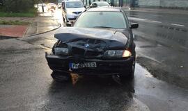 Rytinio piko metu - avarija Liepų gatvėje