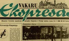 "Vakarų ekspresas". 1990 09 22.