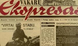 "Vakarų ekspresas". 1990 09 26