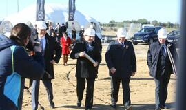 "Silberauto" automobilių centro statybų pradžia Klaipėdoje