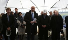 "Silberauto" automobilių centro statybų pradžia Klaipėdoje