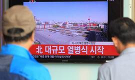 Šiaurės Korėjos lyderis: šalis pasiruošusi bet kokiam karui su JAV