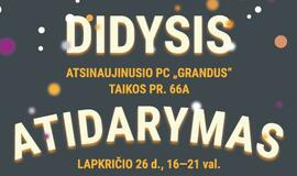 Atsinaujinęs PC “Grandus” kviečia į atidarymą