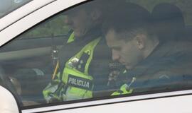 Padangų tikrinimo reidas šalia Tilžės turgaus