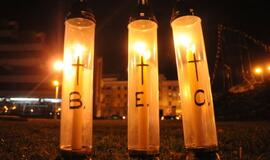 Solidarumo su Prancūzija akcija Klaipėdoje