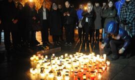 Solidarumo su Prancūzija akcija Klaipėdoje