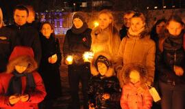 Solidarumo su Prancūzija akcija Klaipėdoje