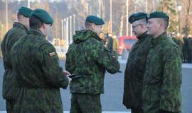 Lietuvos kariuomenės diena: karių rikiuotė KU aikštėje