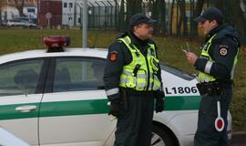 Padangų tikrinimo reidas šalia Tilžės turgaus