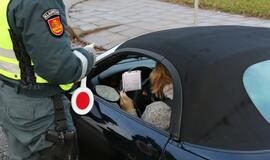 Padangų tikrinimo reidas šalia Tilžės turgaus