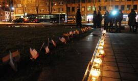 Solidarumo su Prancūzija akcija Klaipėdoje