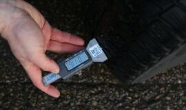 Padangų tikrinimo reidas šalia Tilžės turgaus