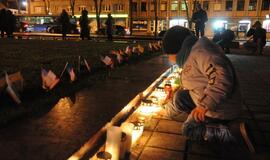 Solidarumo su Prancūzija akcija Klaipėdoje