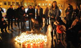 Solidarumo su Prancūzija akcija Klaipėdoje