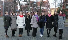 Lietuvos kariuomenės diena: karių rikiuotė KU aikštėje