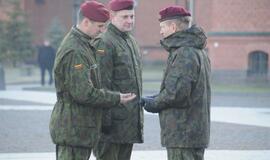 Lietuvos kariuomenės diena: karių rikiuotė KU aikštėje