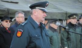 Lietuvos kariuomenės diena: karių rikiuotė KU aikštėje