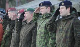 Lietuvos kariuomenės diena: karių rikiuotė KU aikštėje