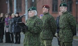 Lietuvos kariuomenės diena: karių rikiuotė KU aikštėje