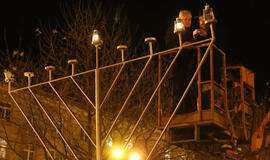 Klaipėdoje uždegta Didžioji Menora