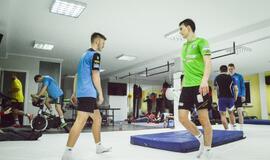 "Dragūno" treniruotė imtynių salėje