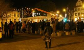 Uždegta žydų Didžioji Menora