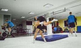 "Dragūno" treniruotė imtynių salėje