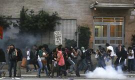 Brazilijos policija sulaikė 17 protesto dalyvių