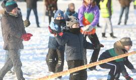 Sniego gniūžčių karas Klaipėdoje