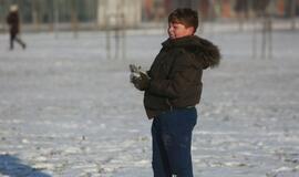 Sniego gniūžčių karas Klaipėdoje