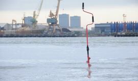 Malkų įlankoje pasirodė pirmieji žvejai