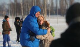 Sniego gniūžčių karas Klaipėdoje