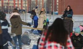 Sniego gniūžčių karas Klaipėdoje