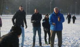 Sniego gniūžčių karas Klaipėdoje