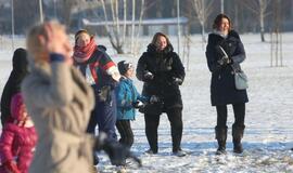 Sniego gniūžčių karas Klaipėdoje