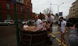 Miesto valdžios atstovai - geoterminio vandens kubile