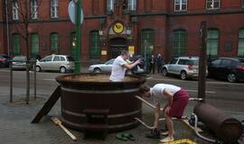 Miesto valdžios atstovai - geoterminio vandens kubile