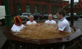 Miesto valdžios atstovai - geoterminio vandens kubile