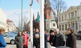 Tylos minutė prie Klaipėdos savivaldybės