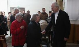 Ruandos kunigas Hermanas Šulcas Klaipėdos Marijos Taikos Karalienės bažnyčioje