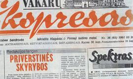 "Vakarų ekspresas". 1991 03 28