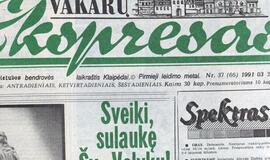 "Vakarų ekspresas". 1991 03 30