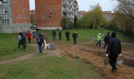 Takelio dėjimo talka Vaidaugų gatvėje