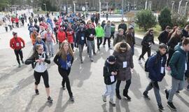 "Gintaro keliu" į Šventąją iškeliavo per 300 žygeivių