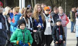 "Gintaro keliu" į Šventąją iškeliavo per 300 žygeivių