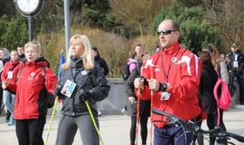 "Gintaro keliu" į Šventąją iškeliavo per 300 žygeivių