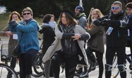 "Gintaro keliu" į Šventąją iškeliavo per 300 žygeivių